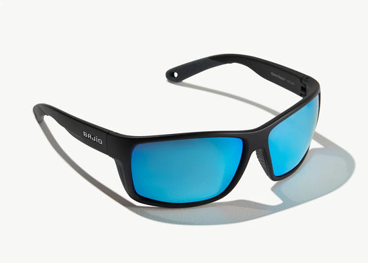 Bajio-Bales Beach- Black Matte- Blue Mirror Glass