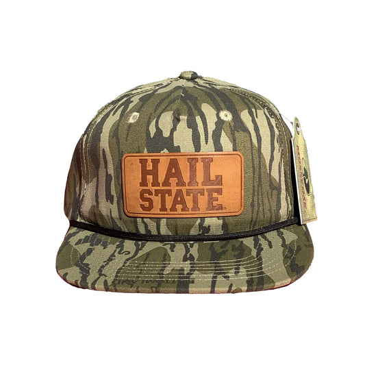 Speckle Bellies- MSU camo Hail State Leather Patch