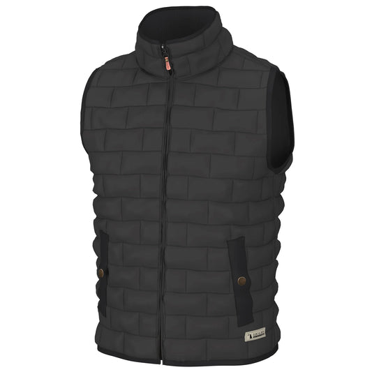 Local Boy- Brick Quilted Vest, Charcoal