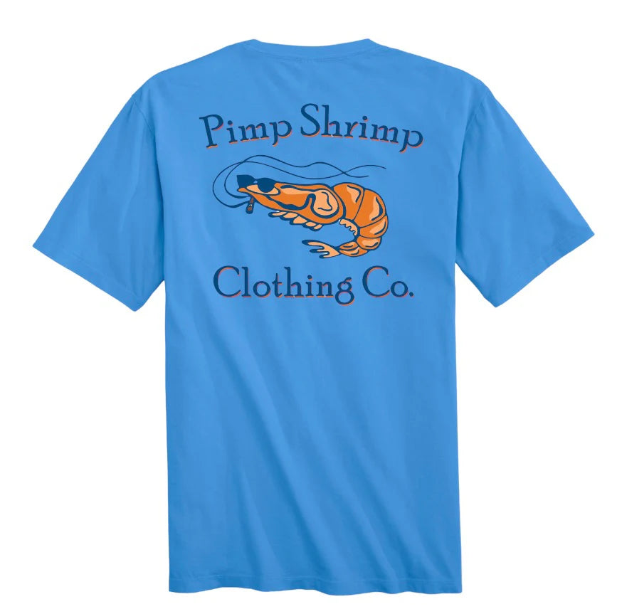 Pimp Shrimp- Short sleeve tee, Marine