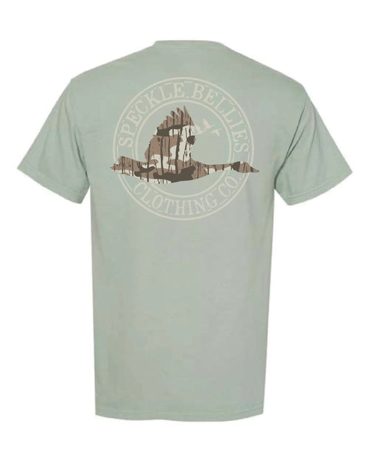 Speckle Bellies- Down South Camo Circle Logo