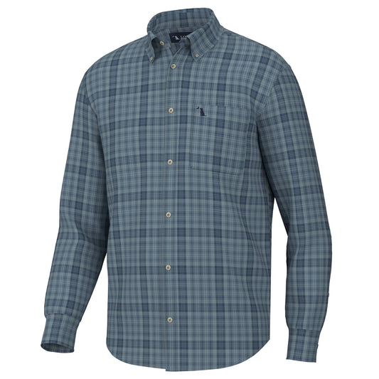 Local Boy- Hoffman Dress Shirt, Navy Slate Blue