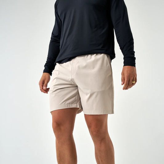 Burlebo- Everyday Short, Light Khaki