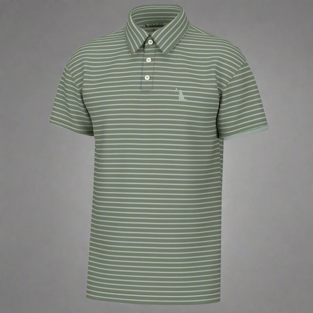 Local Boy- Edisto Polo, Olive/Sage