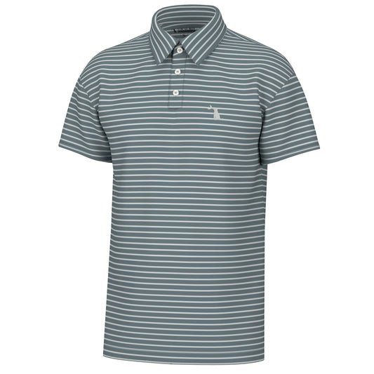 Local Boy- Edisto Polo, Teal/ Light Gray