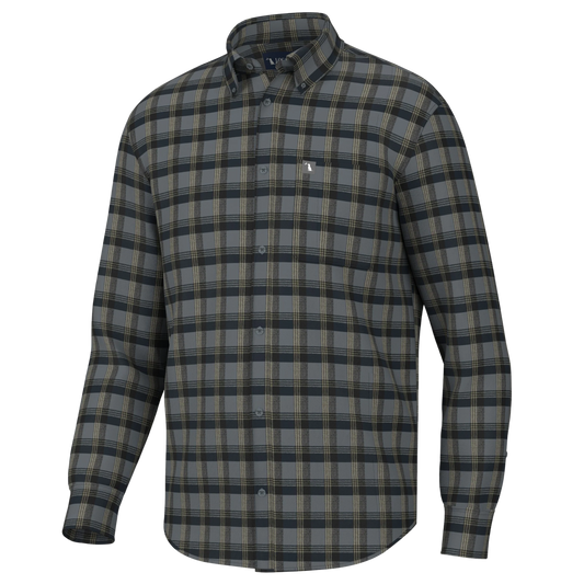 Local Boy- Shaffer Stretch Flannel, Blue/Charcoal/Sage