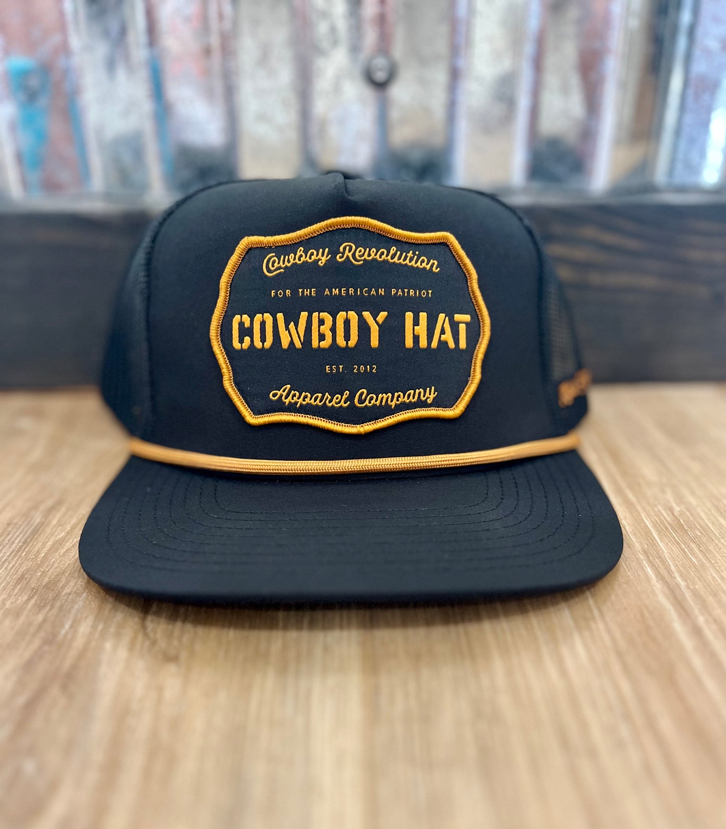 Cowboy Revolution- Cowboy Hat, Trucker Patch, Black