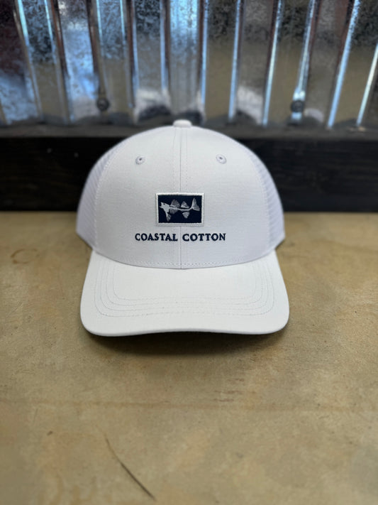 Coastal Cotton- Trucker Hat, White