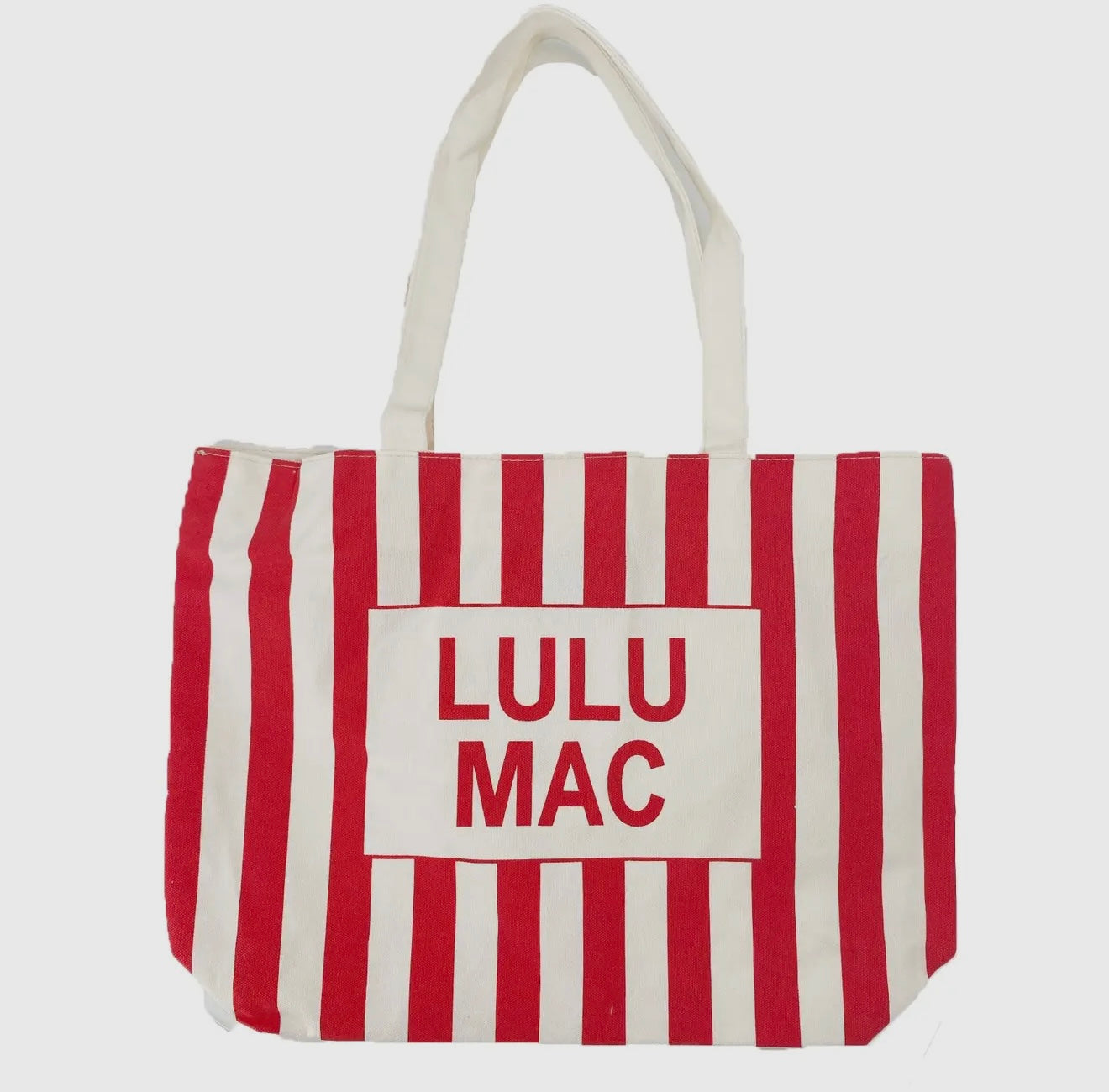 Lulu Mac- Canvas Tote, Red