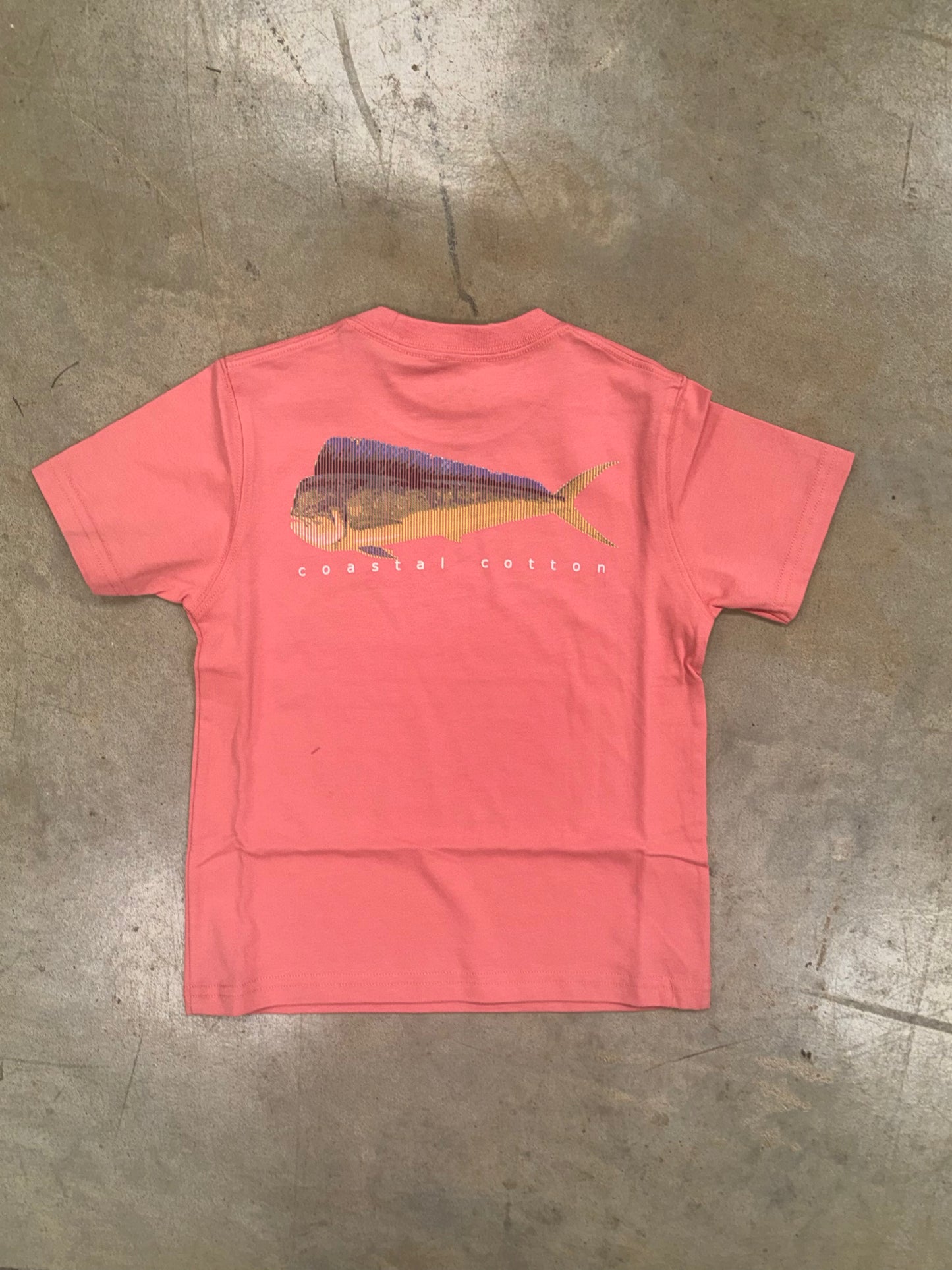 Coastal Cotton- Youth Mahi Barcode, Coral