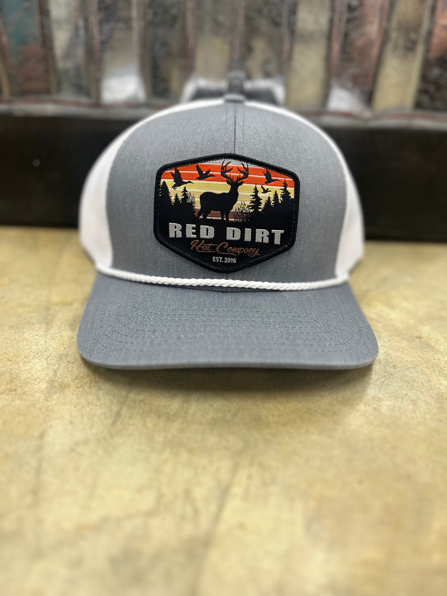 Red Dirt Hat Co.- Open Season, Heather Grey Rope