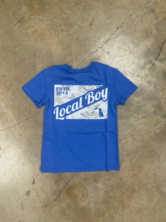 Local Boy- Youth Camo Flag Saltwater SS