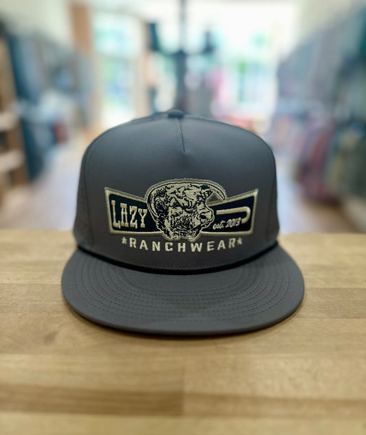 Lazy J Ranch Wear- Charcoal Performance Cap