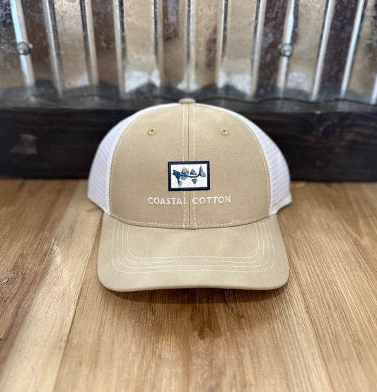 Coastal Cotton- Trucker Hat, Khaki