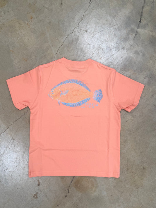 Coastal Cotton- Youth Flounder, Melon