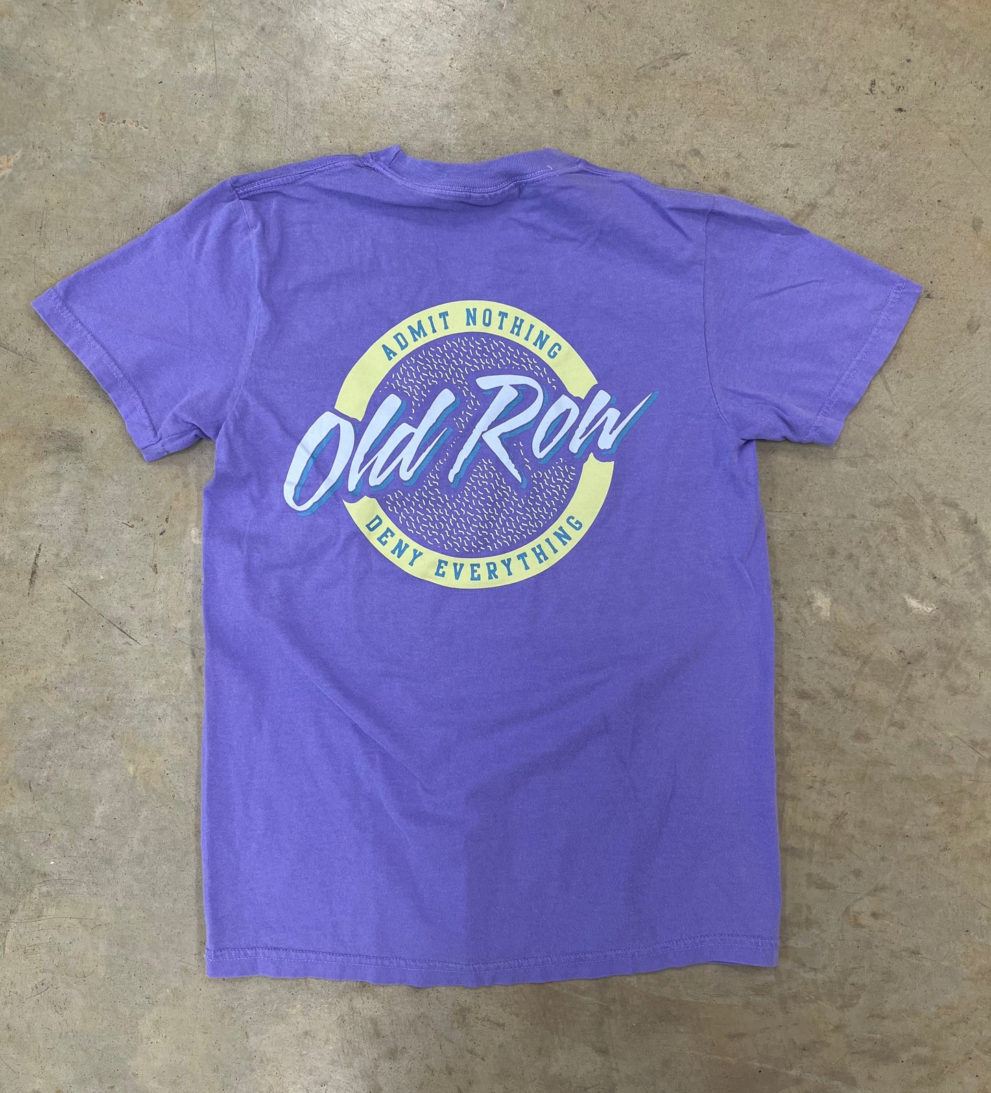 Old Row- Circle Logo Pocket Tee, Violet