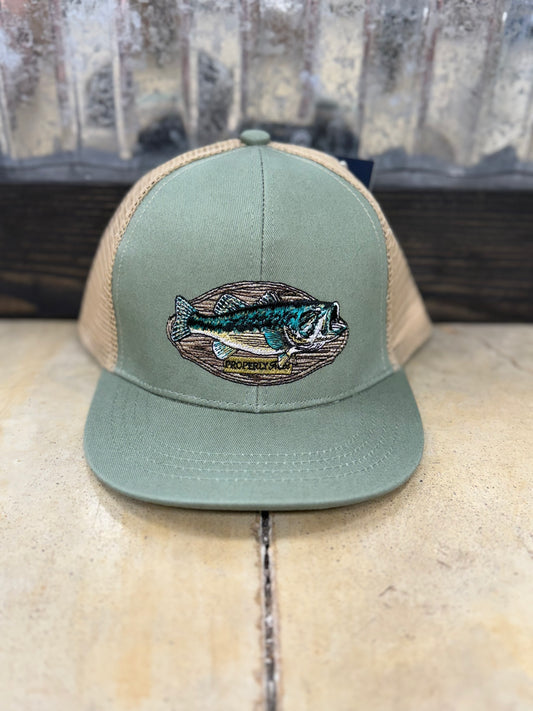 Properly Tied- Boy's Trucker Hat, Bass Mount