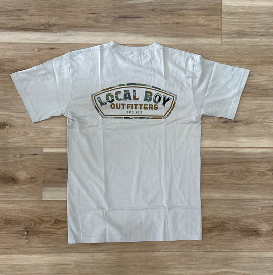 Local Boy- Forest Camo Label, Silver