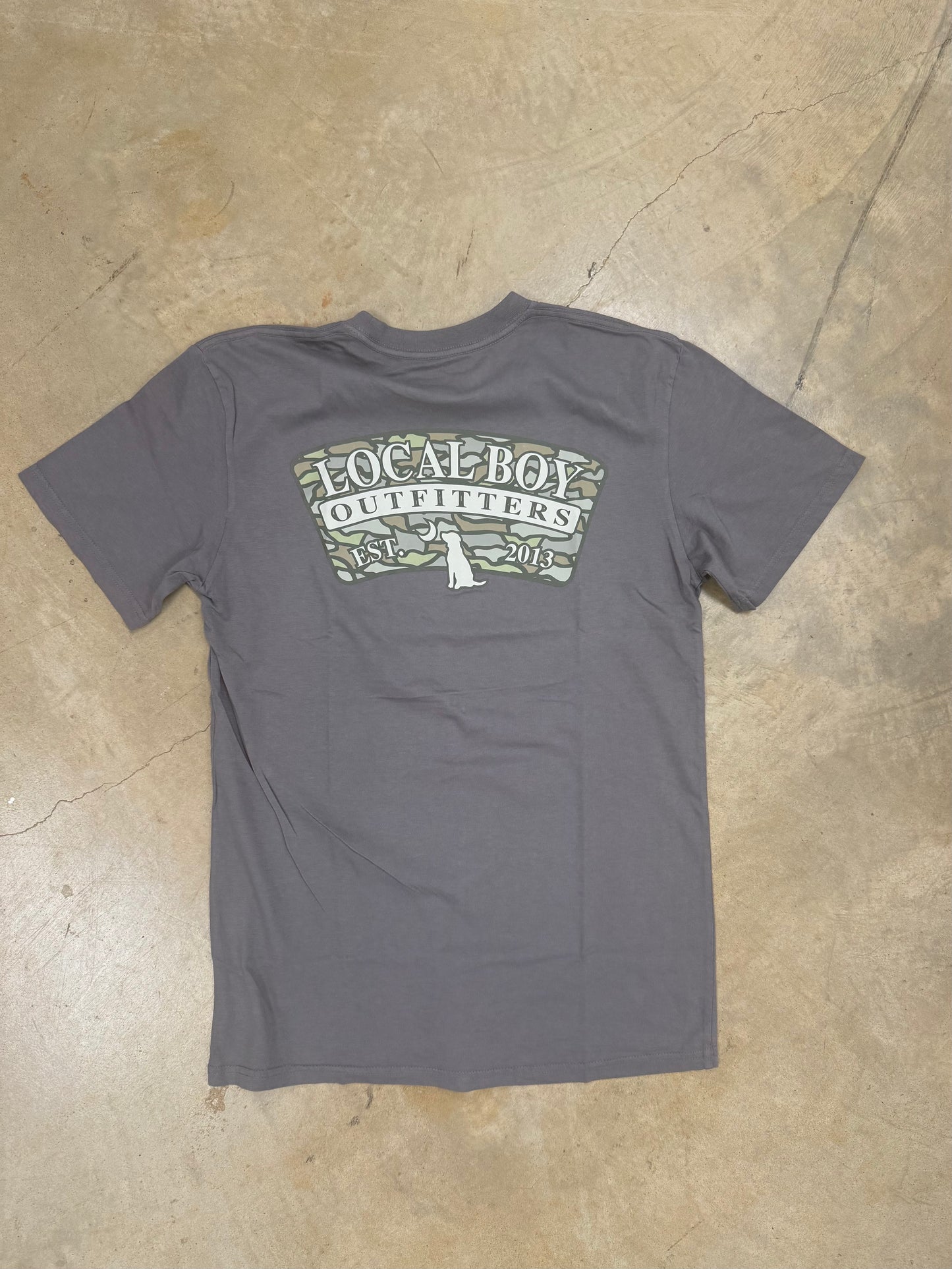 Local Boy- Oak Camo Arch Tee