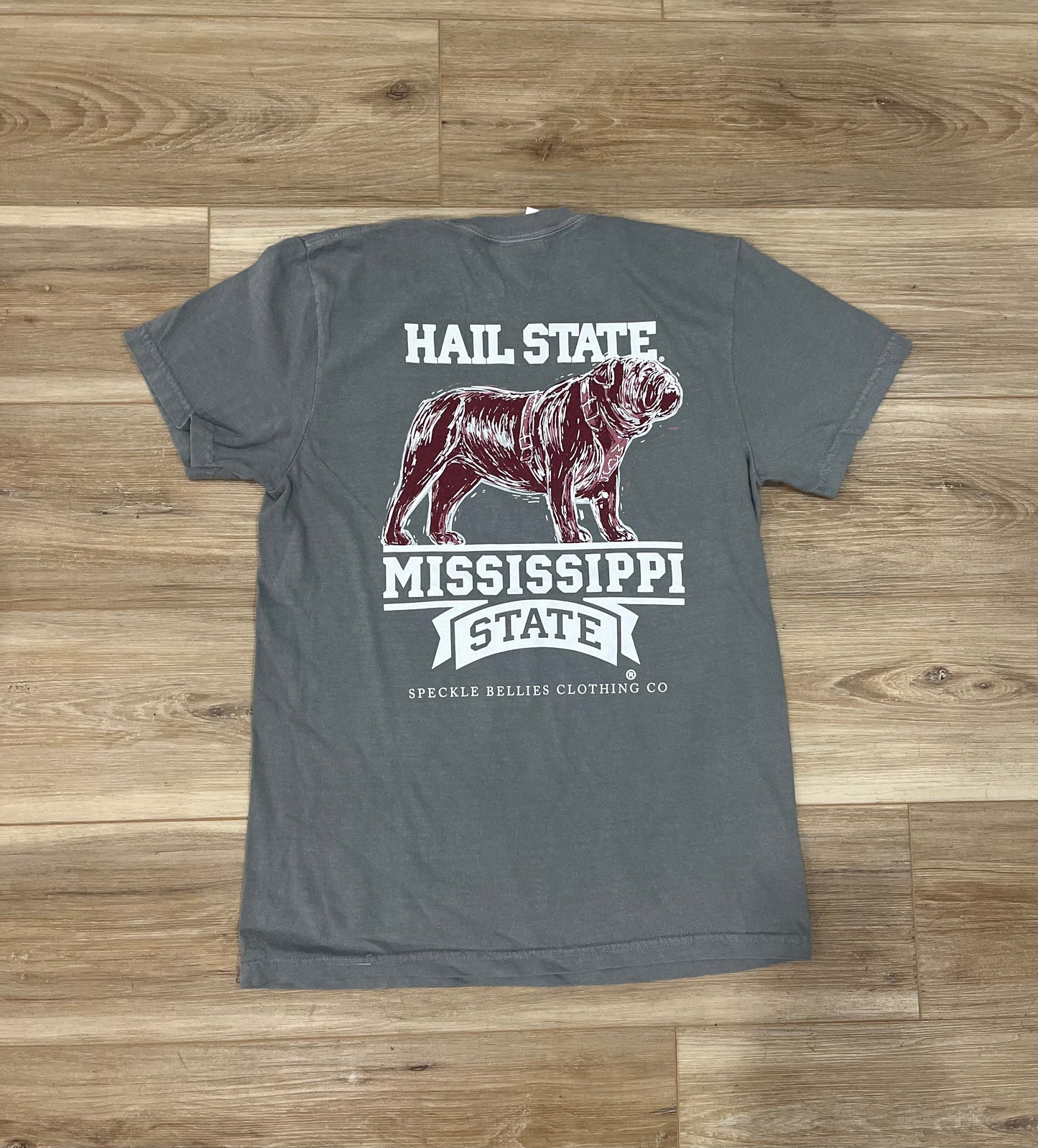 Speckle Bellies- MSU Sketch Bulldog, Grey