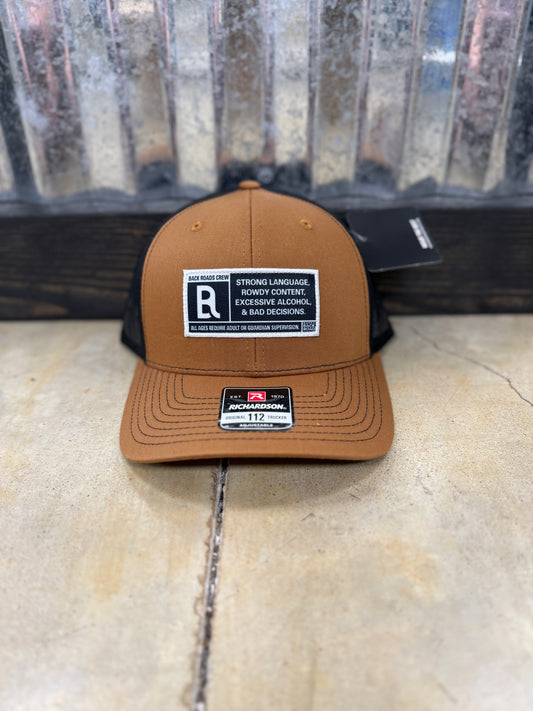 Back Roads Apparel- Advisory Hat, Camel