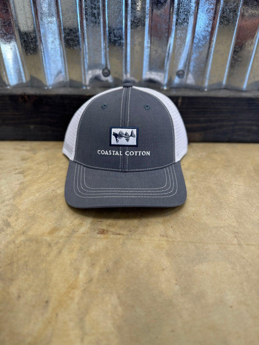Coastal Cotton- Trucker Hat, Charcoal