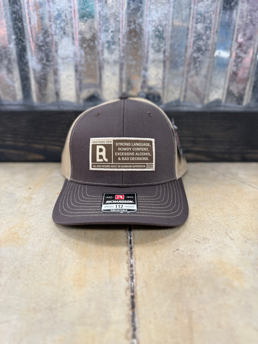 Back Roads Apparel- Advisory Hat, Brown