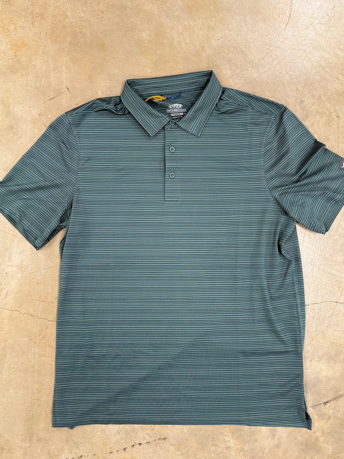 AFTCO- Link Performance Polo, Silver Pine