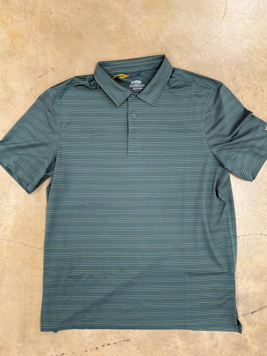 AFTCO- Link Performance Polo, Silver Pine