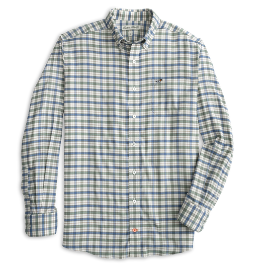 Southern Point- Hadley Performance Flannel, Wright Plaid