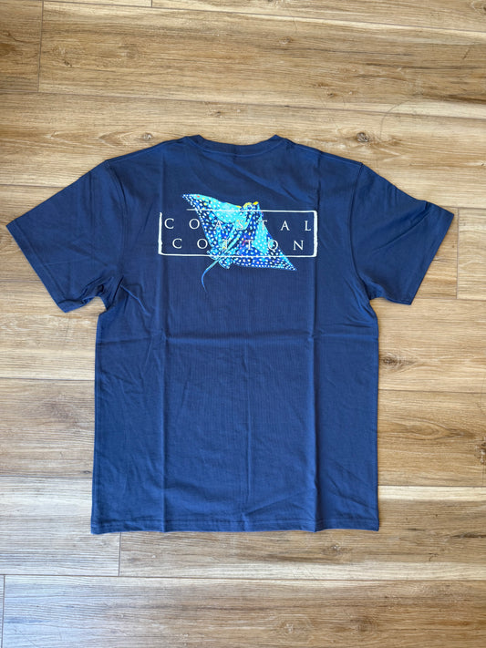 Coastal Cotton- Spotted Ray, Stone Blue