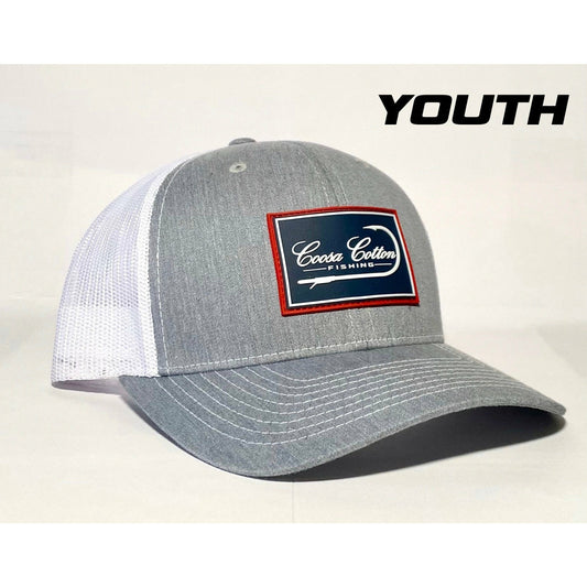 Coosa Cotton- Youth Trucker Hat, Rubber Patch