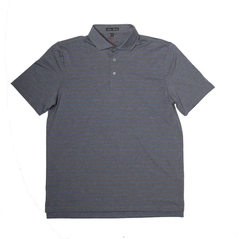 Southern Point- Youth Performance Polo, Navy Saddle Stripe