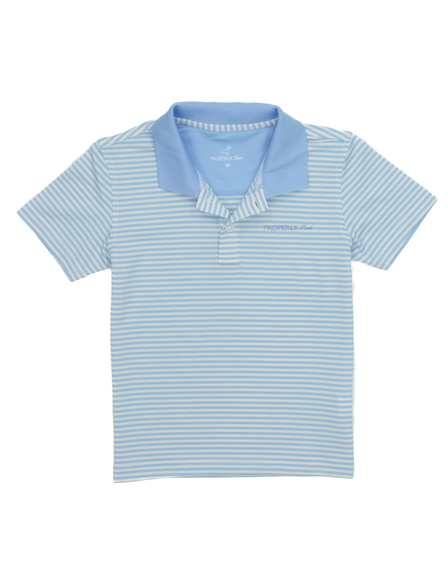 Properly Tied- Boy's Dallas Polo, Cloud