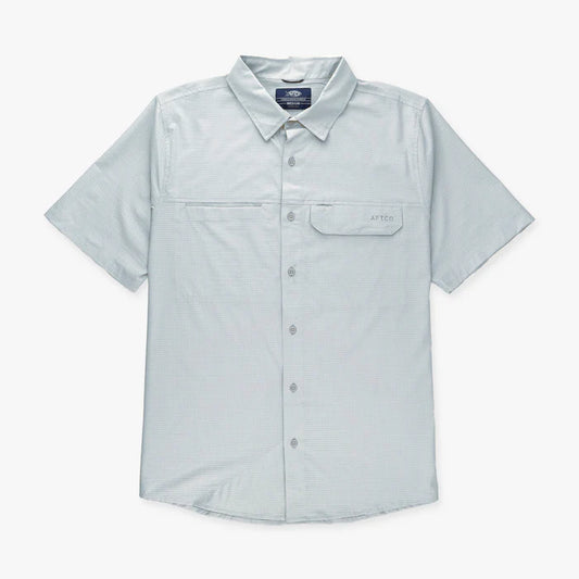 AFTCO-Air O Mesh Button Down, Harbor Gray