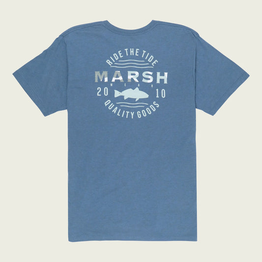 Marsh Wear- Lowcountry S/S T-shirt, Indigo Heather