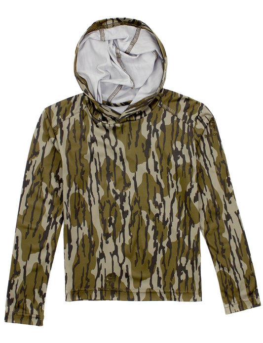 Properly Tied- Boy’s Ravine Mossy Oak Hoodie Bottomland