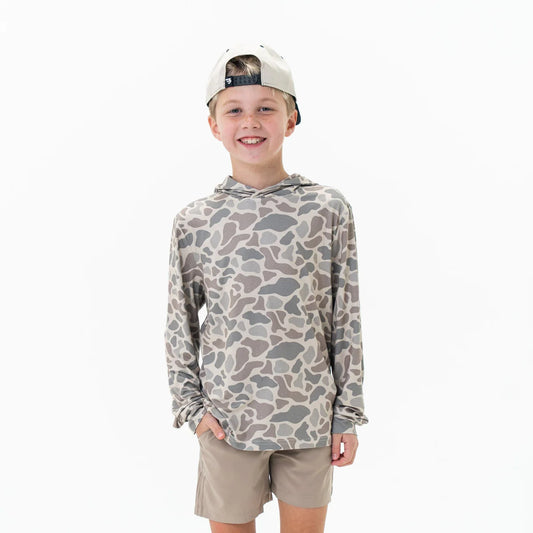 Burlebo- Youth Performance Hoodie, Deer Camo