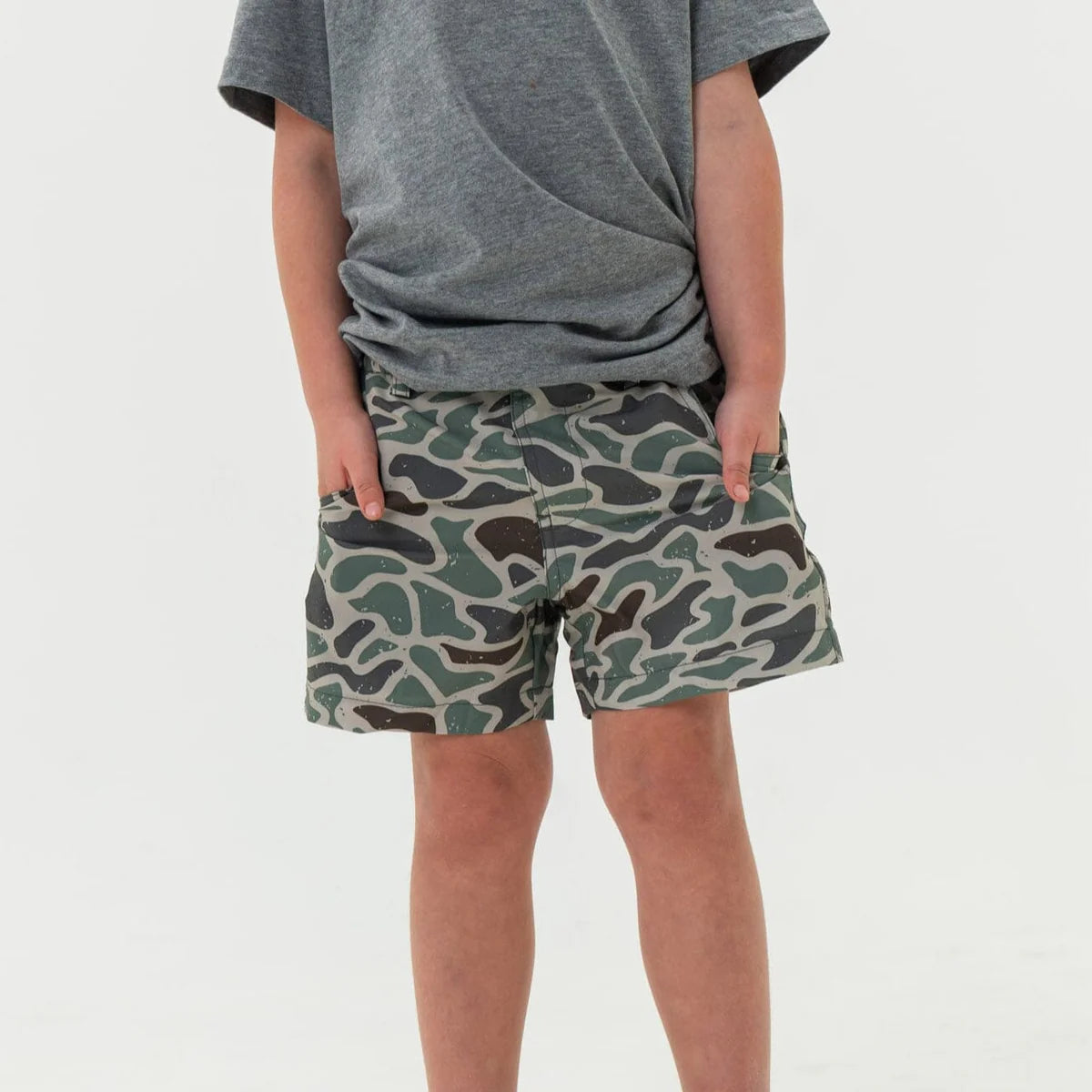 Burlebo- Youth Duck Camo Shorts