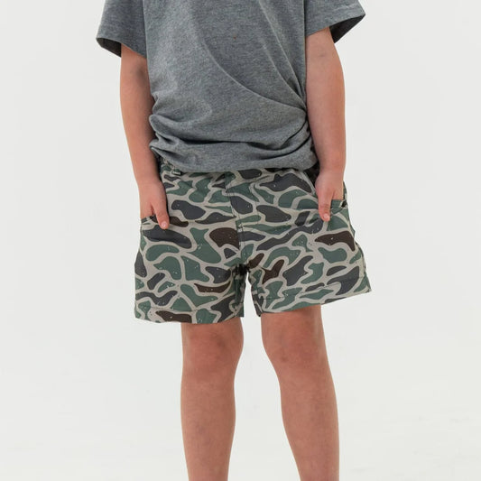 Burlebo- Youth Duck Camo Shorts