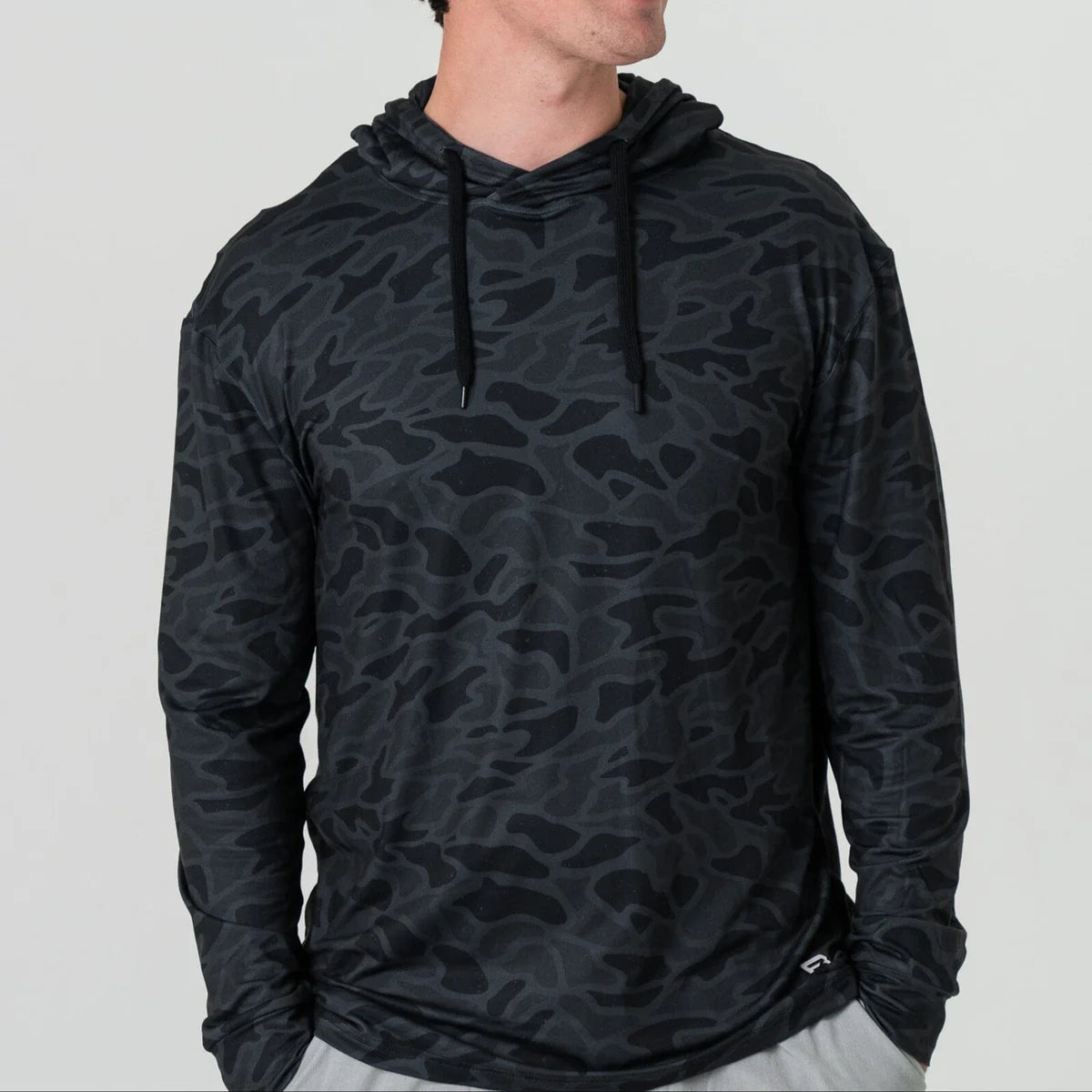 Burlebo- Performance Hoodie, Black Camo