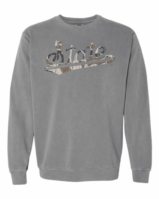 Speckle Bellies- MSU Camo print Sweatshirt
