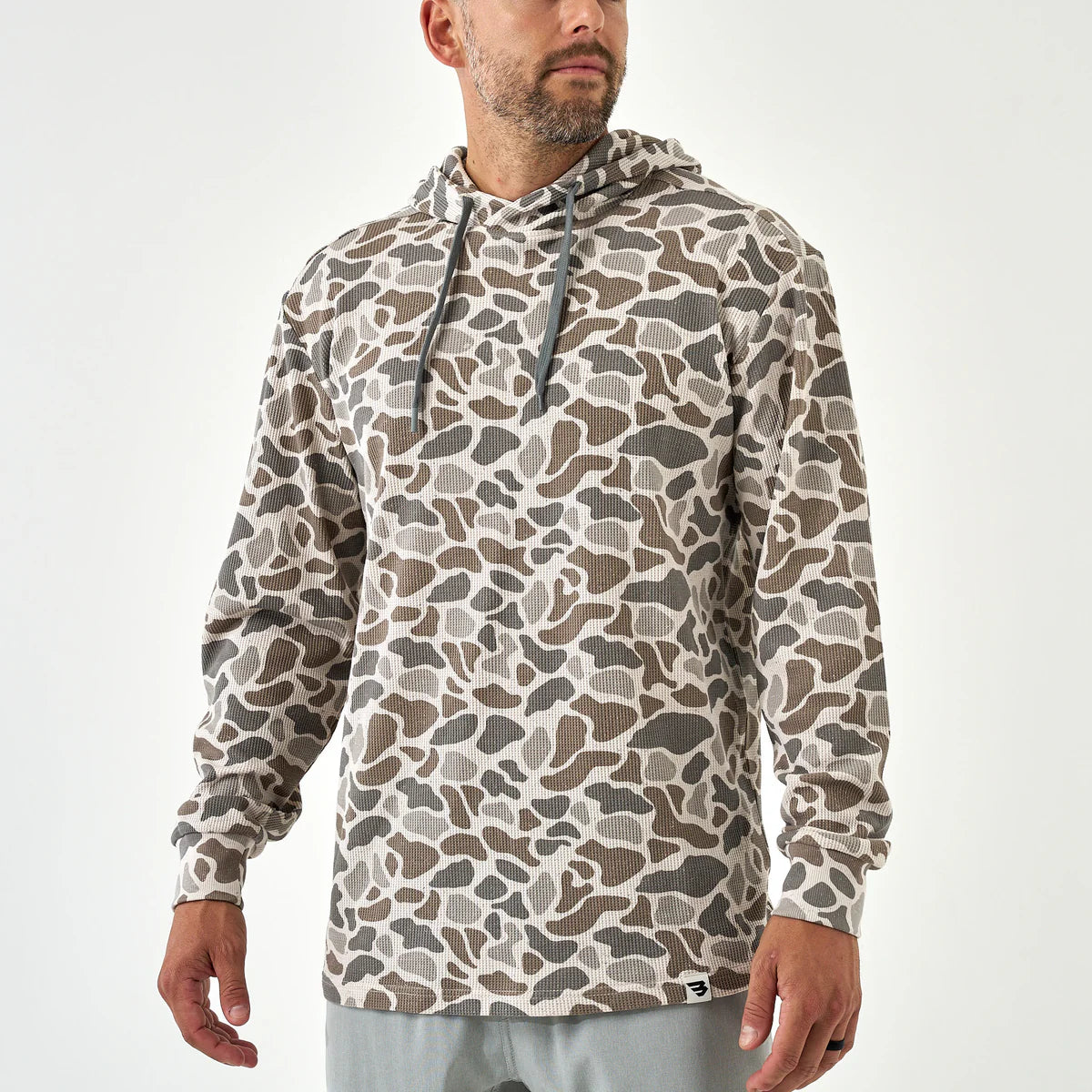 Burlebo- Thermal Hoodie, Deer Camo