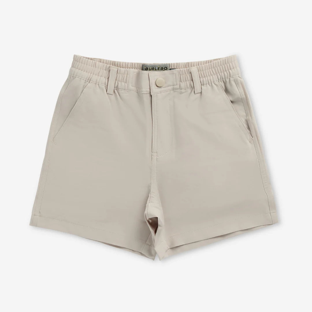 Burlebo- Youth Everyday Short, Light Khaki, Old Glory Pocket