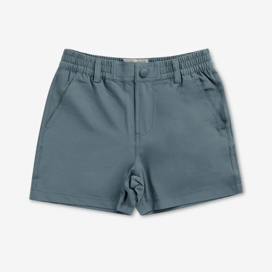 Burlebo- Youth Everyday Short, River Rock, Deer Camo Pocket