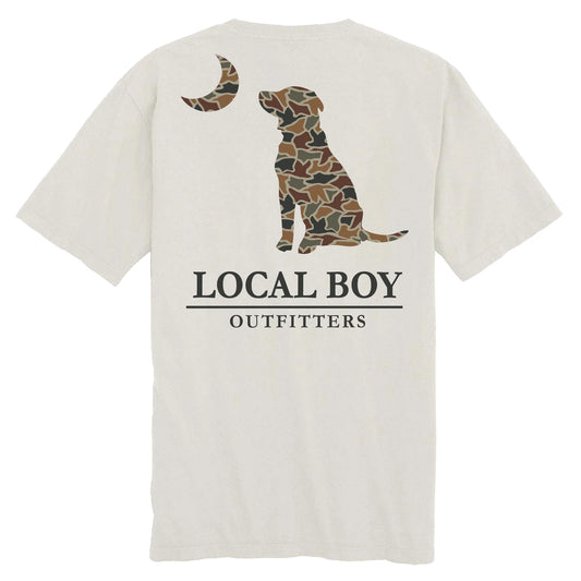Local Boy- Youth Autumn Duck Camo Dog & Moon