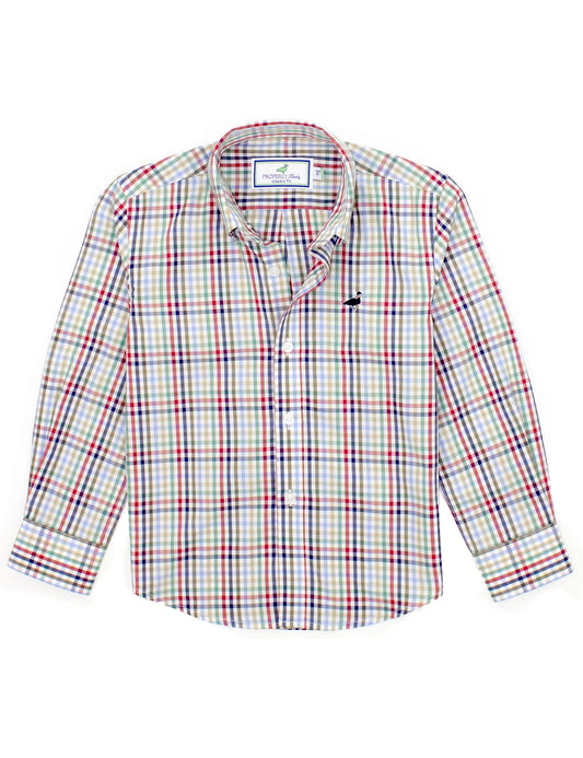 Properly Tied- Boy's Seasonal Sportshirt, Autumn Trail