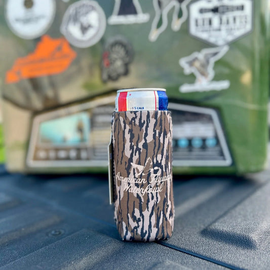 AFW- Mossy Oak Koozie, Skinny Can