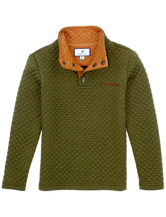 Properly Tied- Boy's Club Pullover, Olive