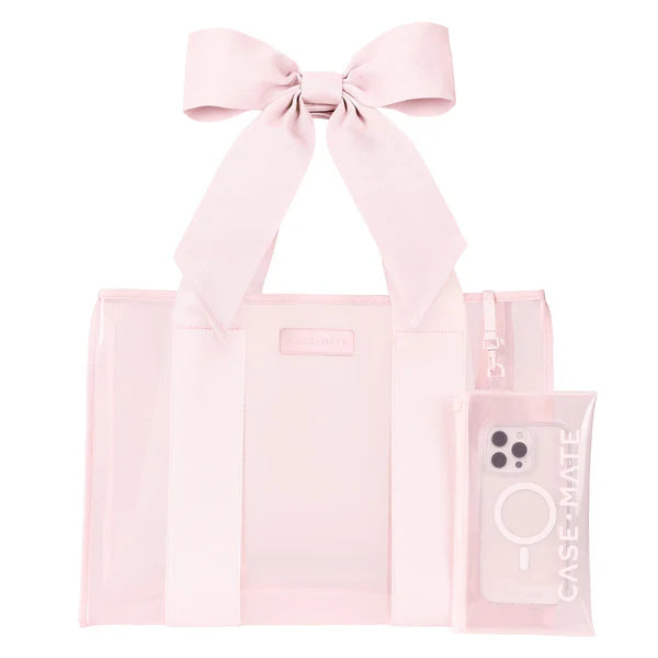 Case-Mate- Jelly Tote, Ballet Pink Bow